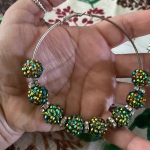 Extra large hoop earrings